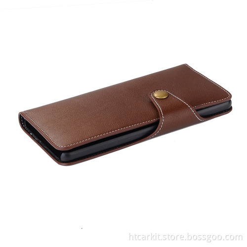 Triangle button leather grain wallet phone case for samsung galaxy note7